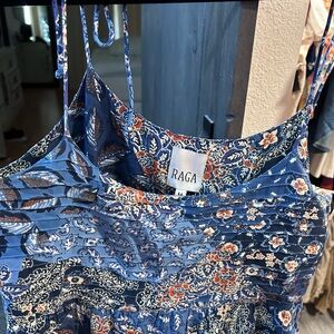 REVOLVE RAGA NWT MEDIUM $260 MSRP Elegant Blue Floral Maxi Dress 👗